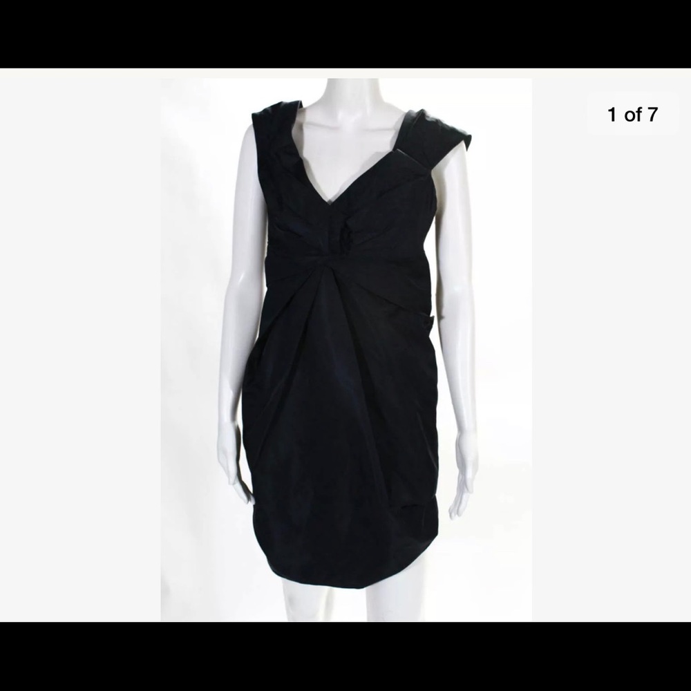 Marc Jacobs Bergdorf Goodman Silk Black Dress